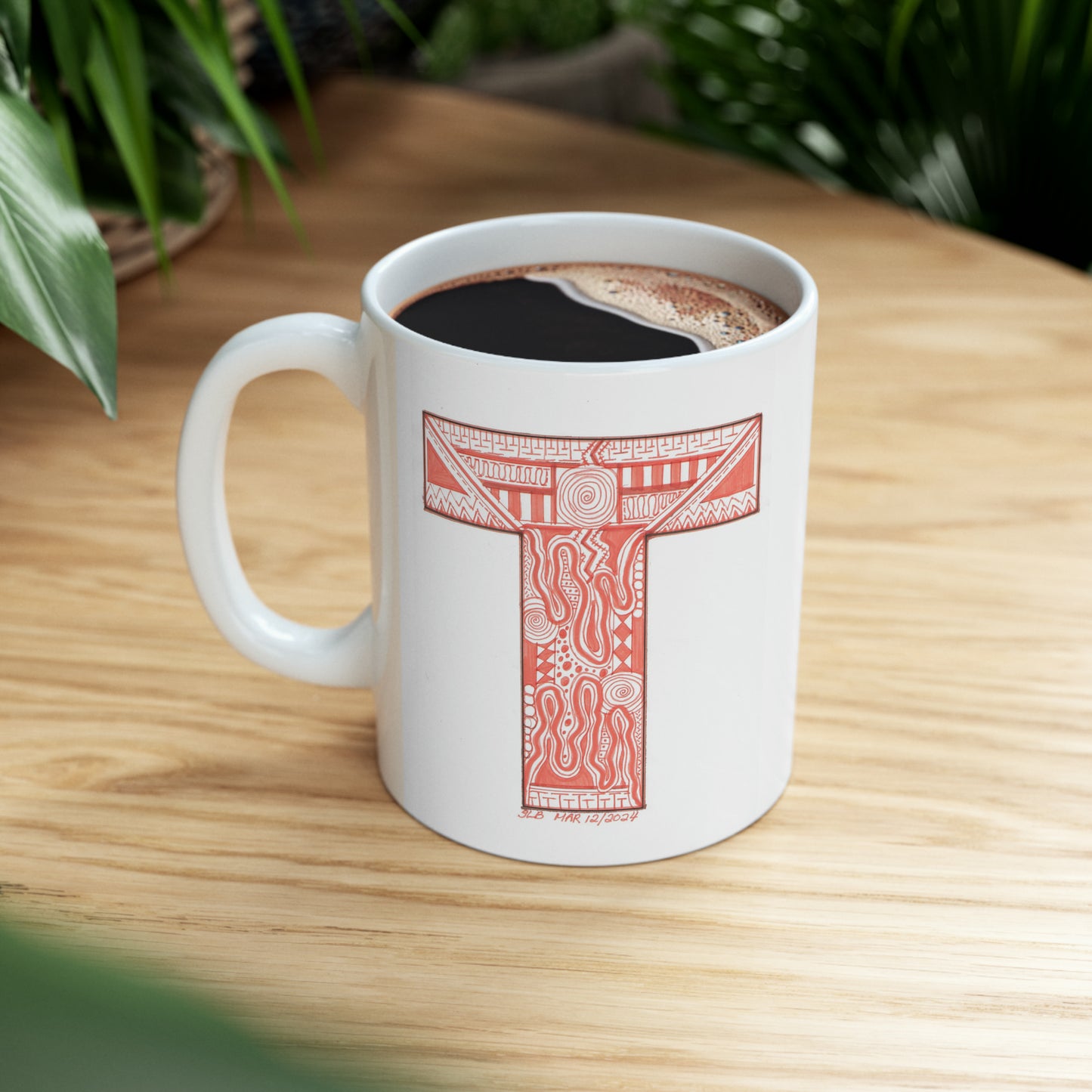 Zentangle T - Ceramic Mug, 11oz