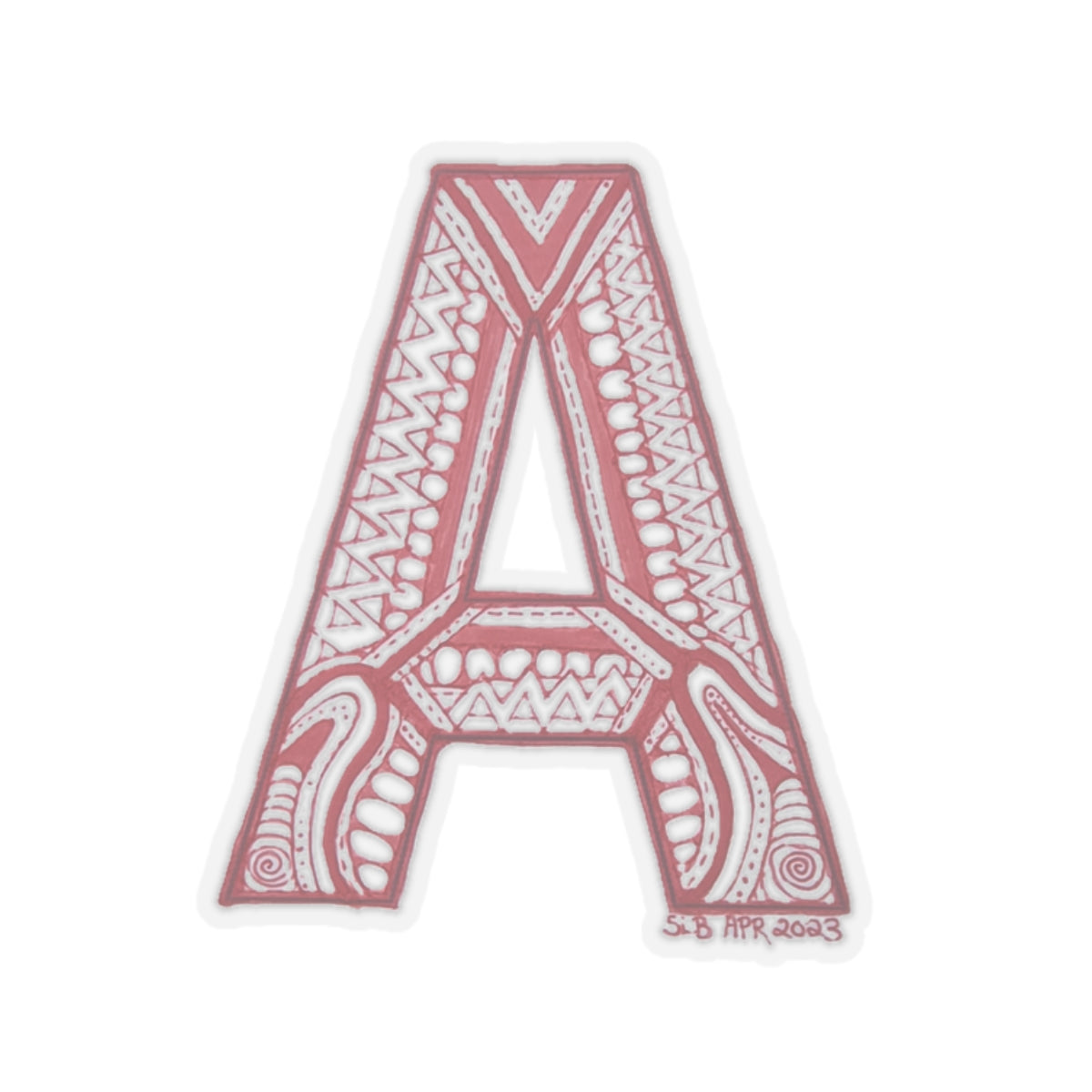 Zentangle A - Kiss-Cut Stickers