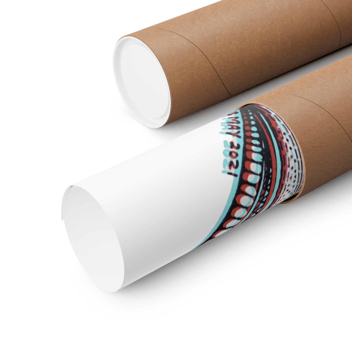 Zentangle Diamond Color - Art Print