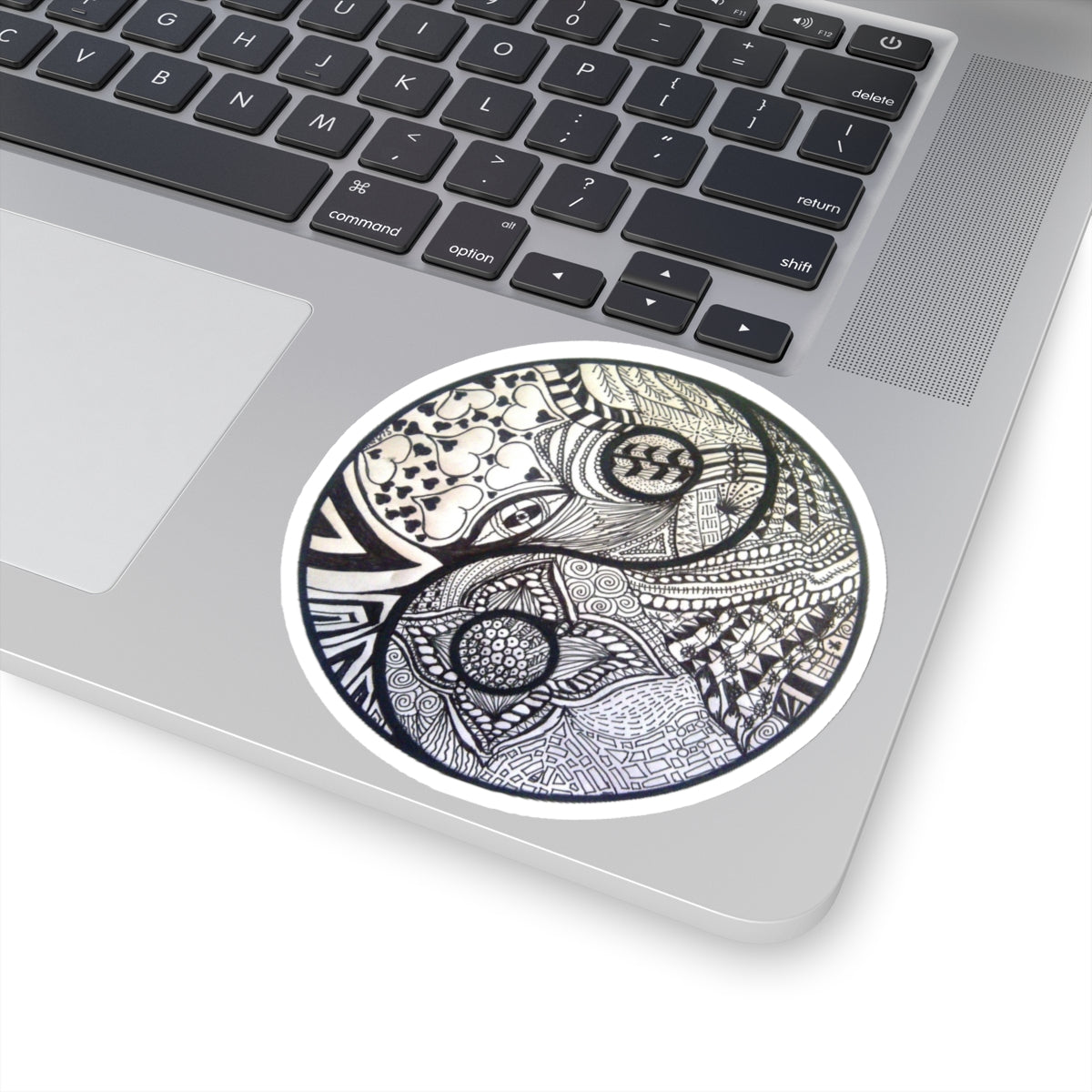 Zentangle YingYang - Kiss-Cut Stickers