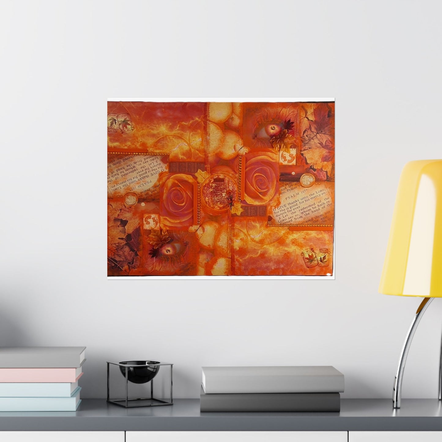 Orange Collage - Art Print