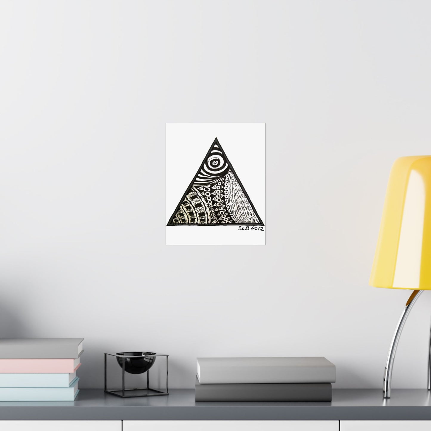 Zentangle Triangle - Art Print