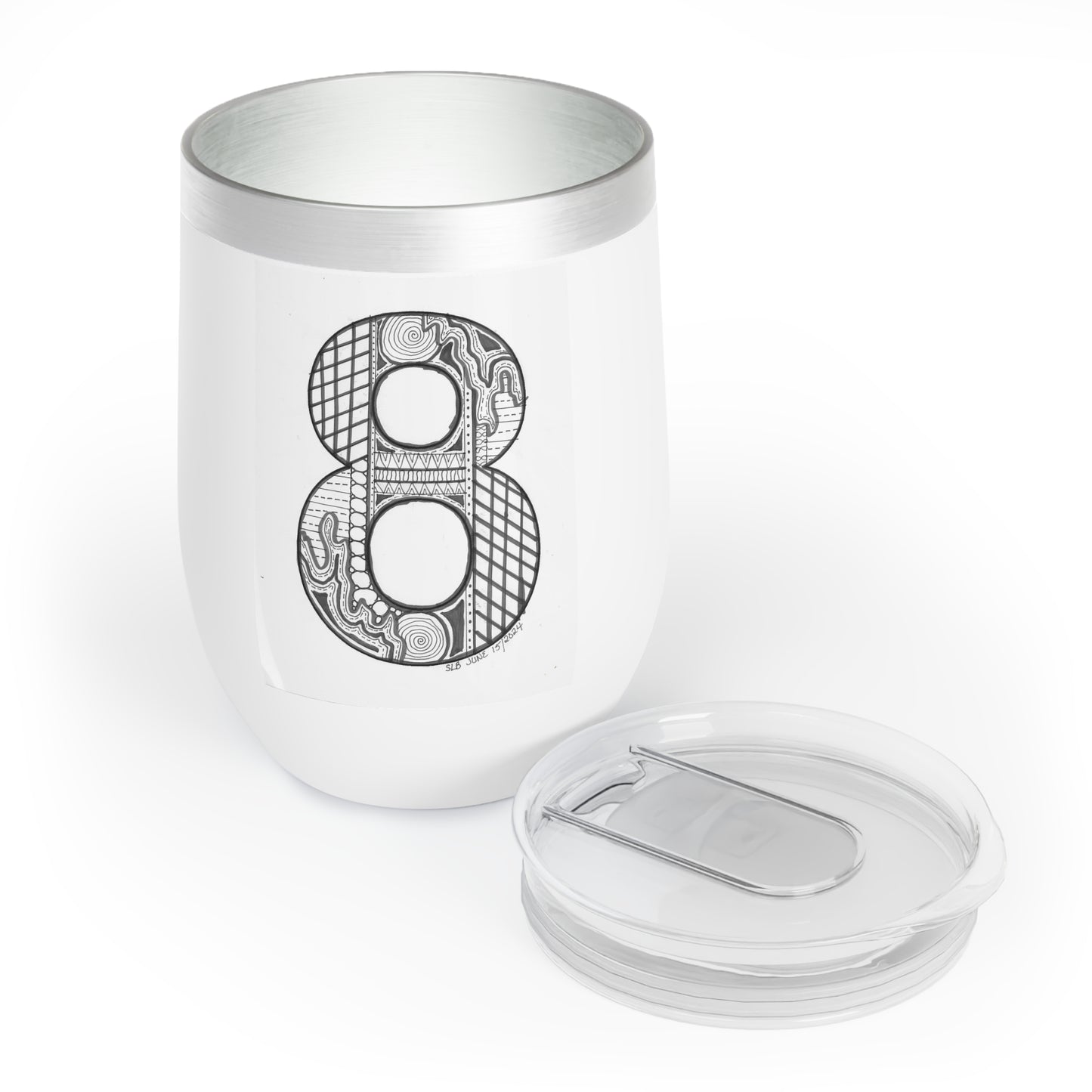 Zentangle number 8 - Tumbler