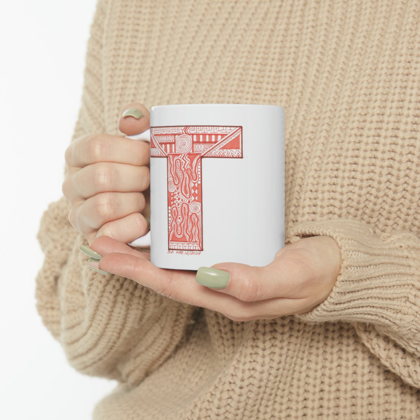 Zentangle T - Ceramic Mug, 11oz