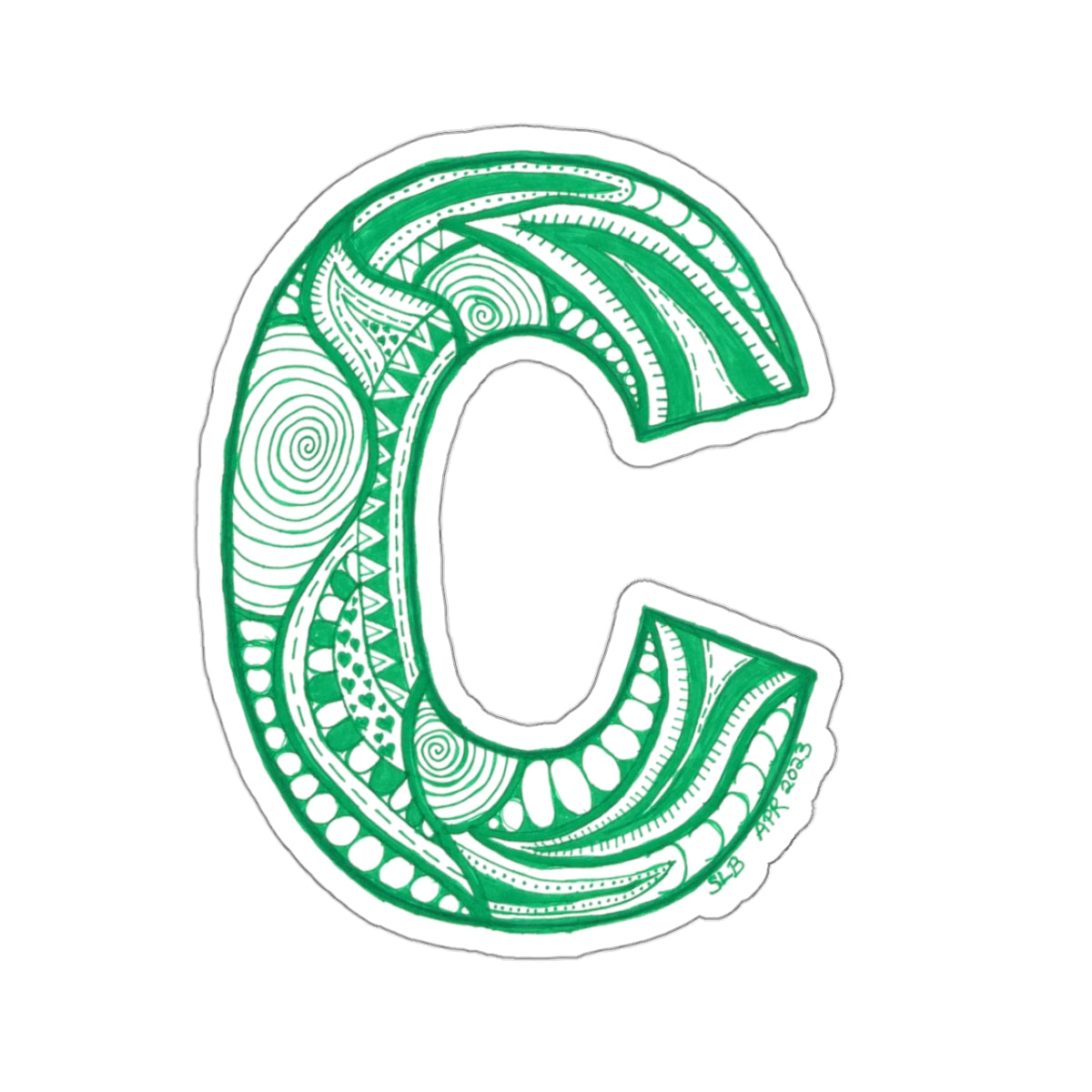 Zentangle C - Kiss-Cut Stickers