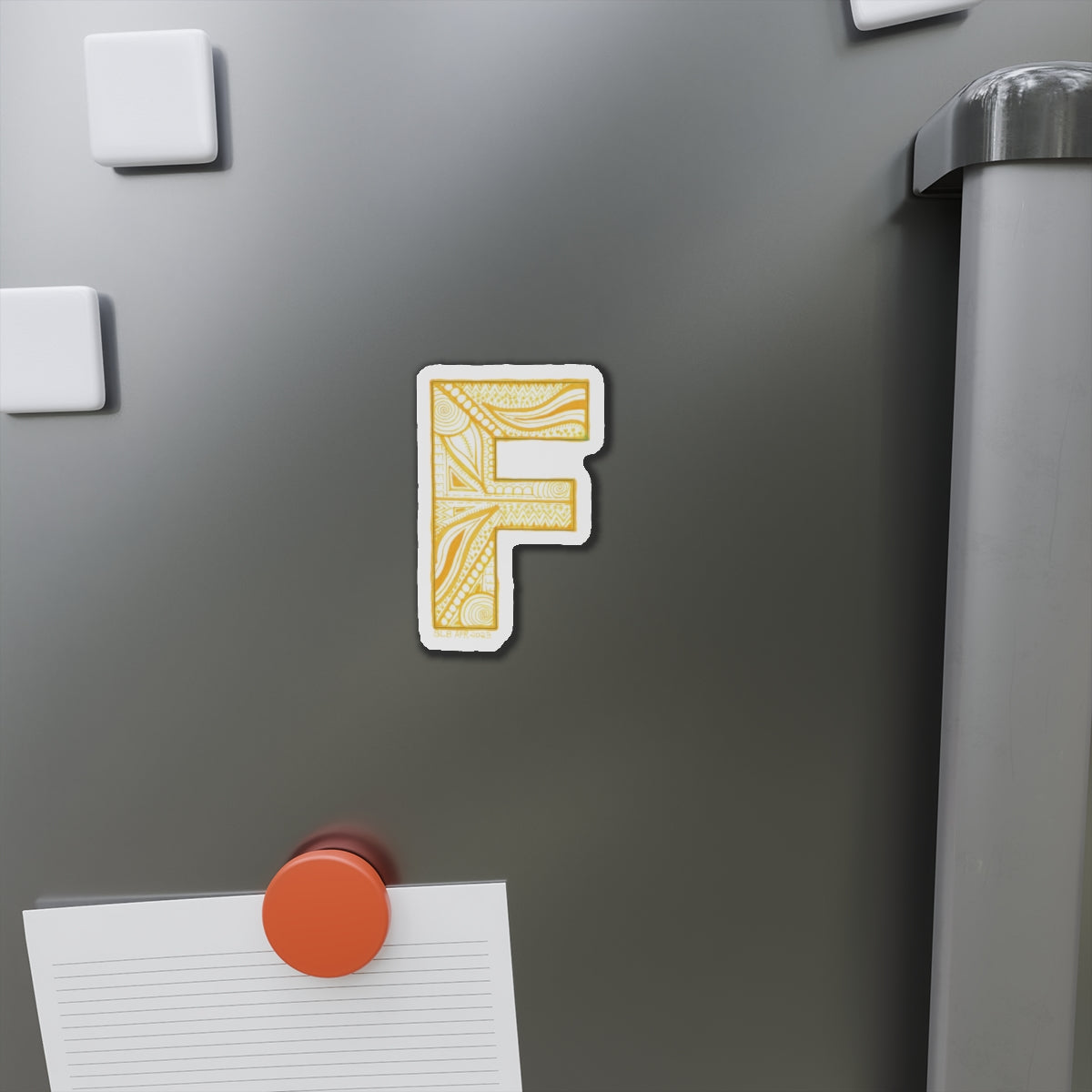 Zentangle F - Die-Cut Magnets