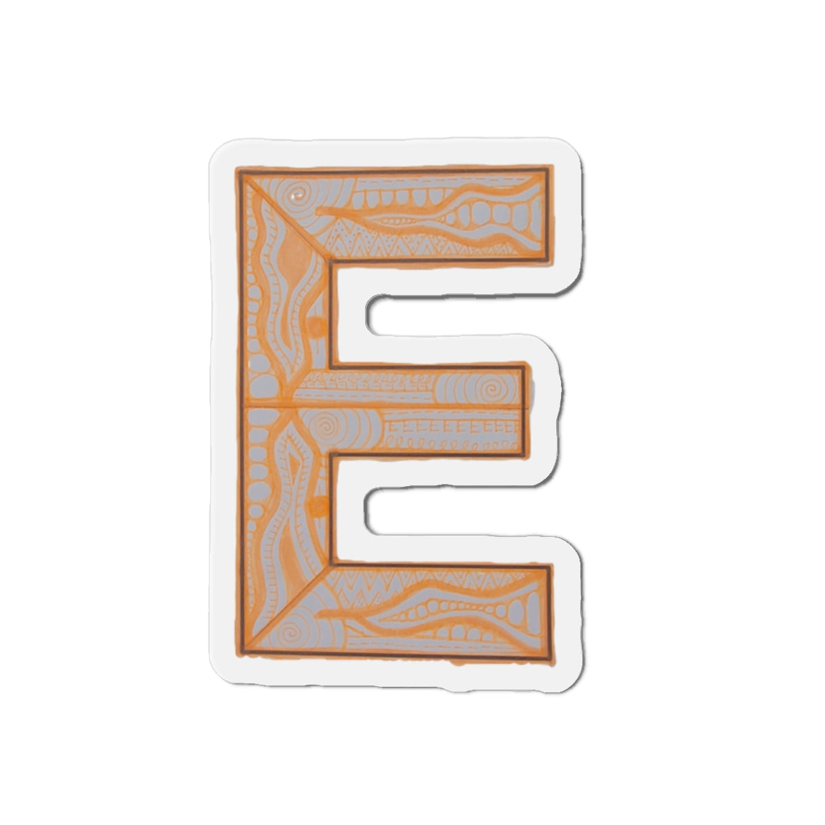 Zentangle E - Die-Cut Magnets