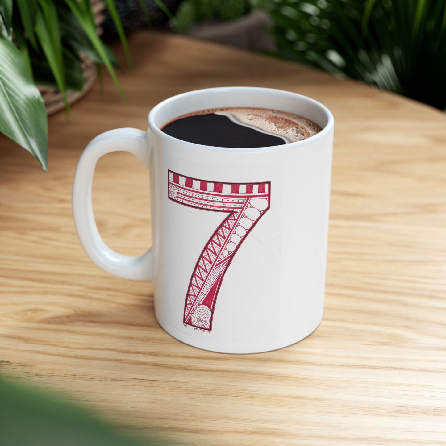 Zentangle number 7 - Ceramic Mug