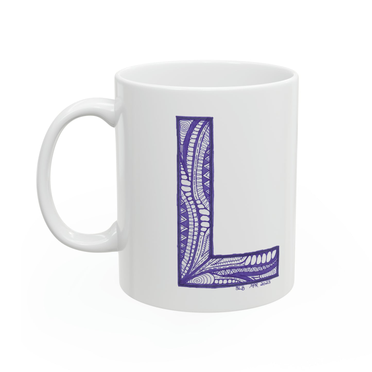 Zentangle L - Ceramic Mug 11oz