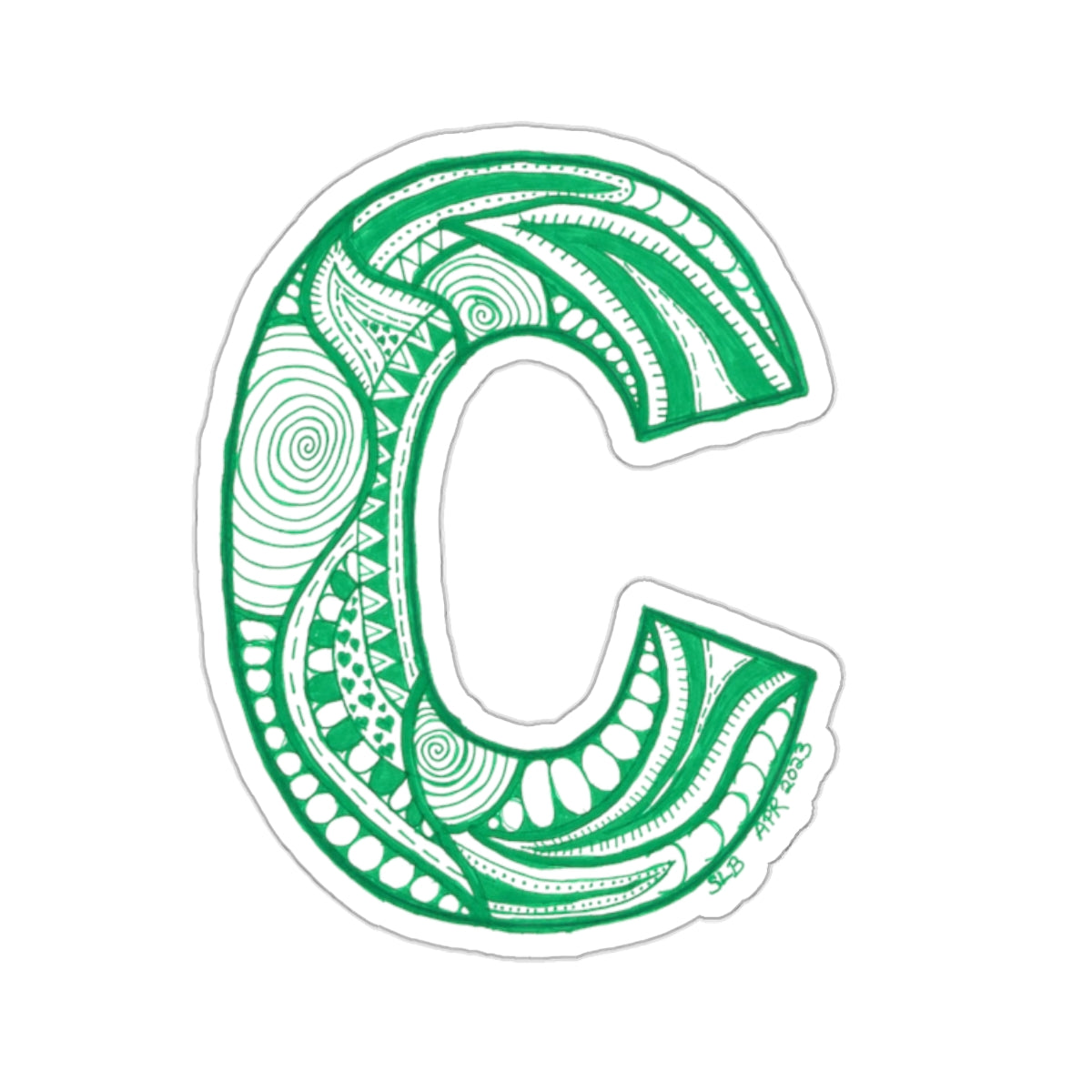 Zentangle C - Kiss-Cut Stickers