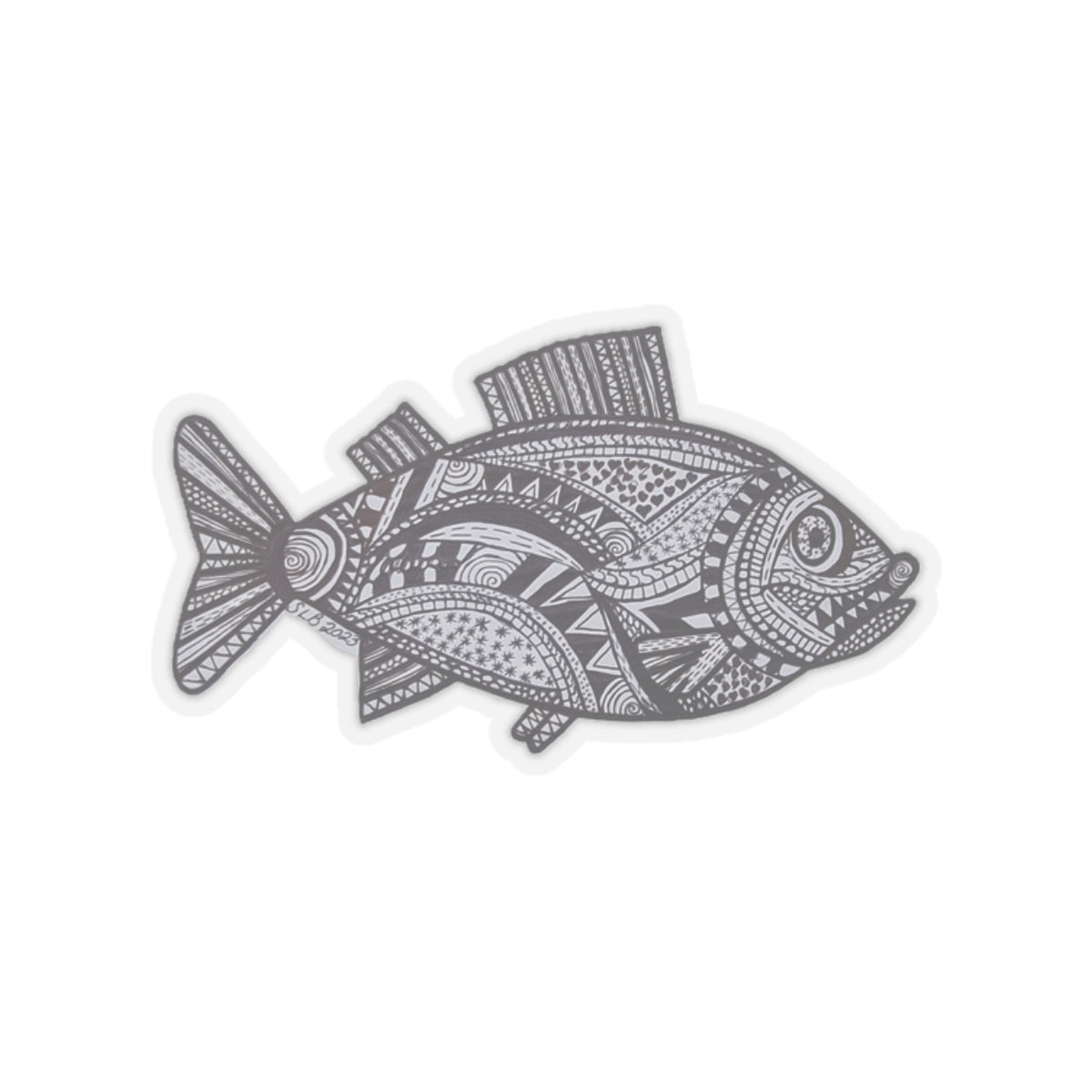 Zentangle Fish - Kiss-Cut Stickers