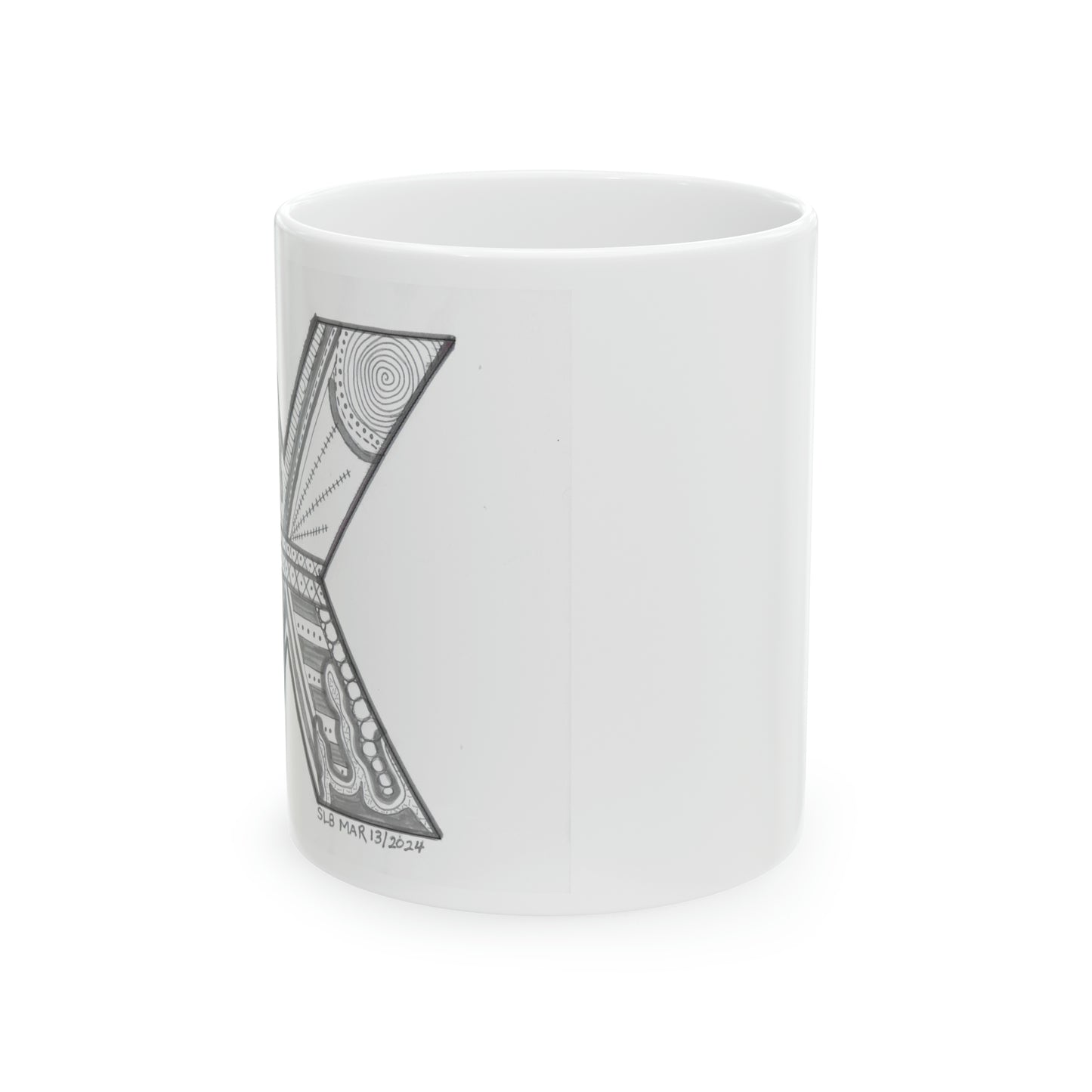 Zentangle X - Ceramic Mug, 11oz