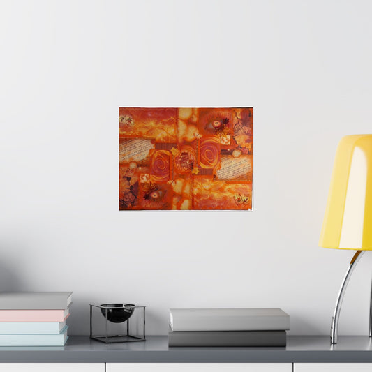 Orange Collage - Art Print