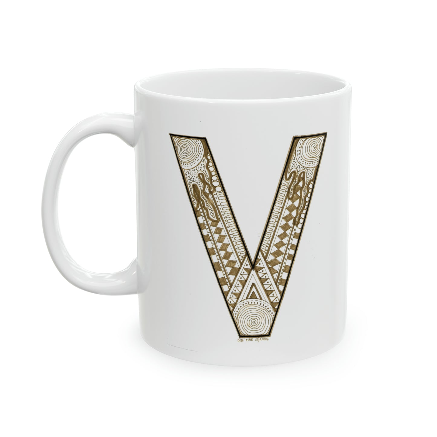 Zentangle V - Ceramic Mug, 11oz