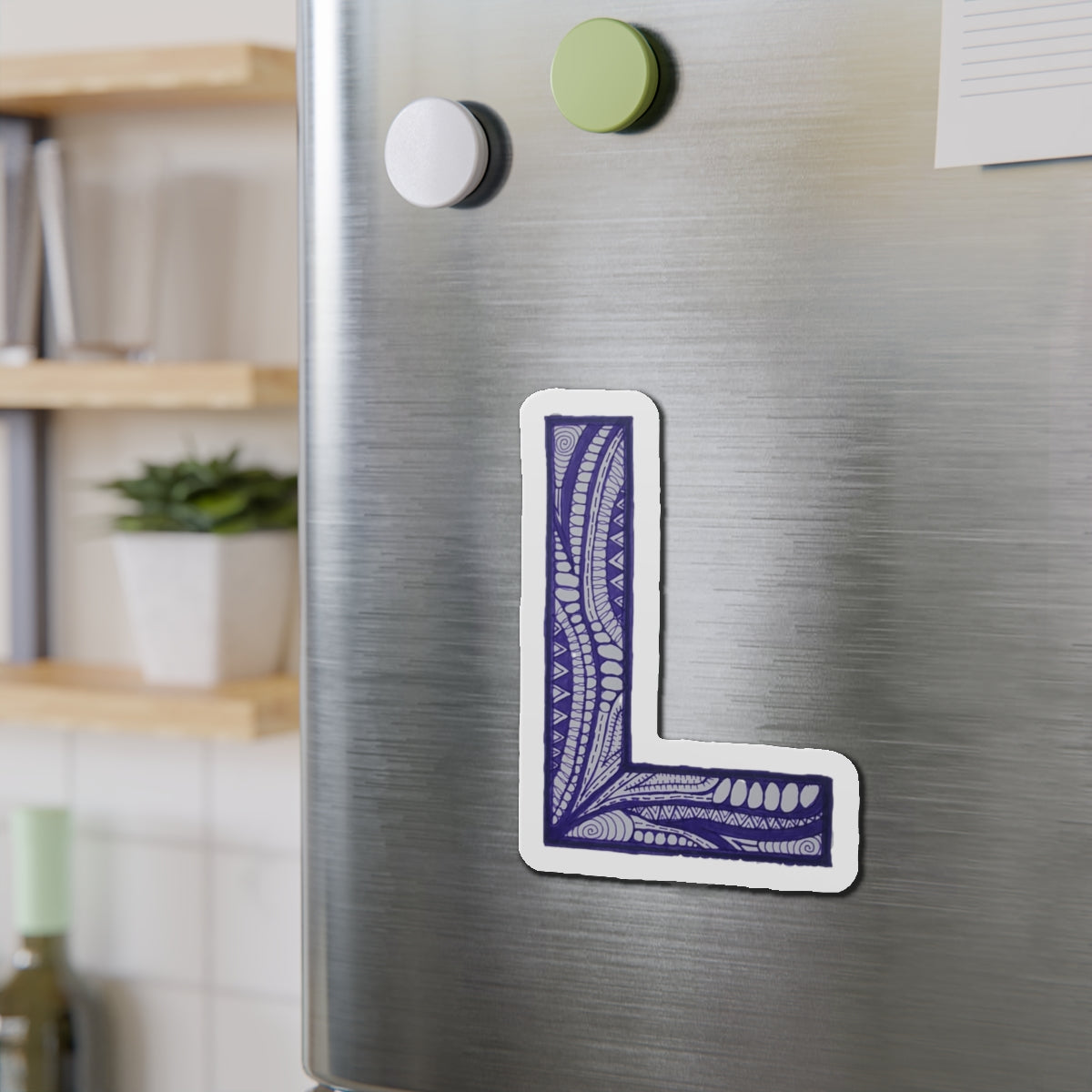 Zentangle L - Die-Cut Magnets