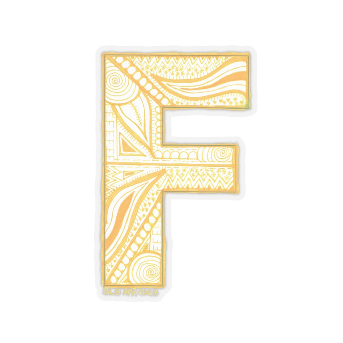 Zentangle F - Kiss-Cut Stickers