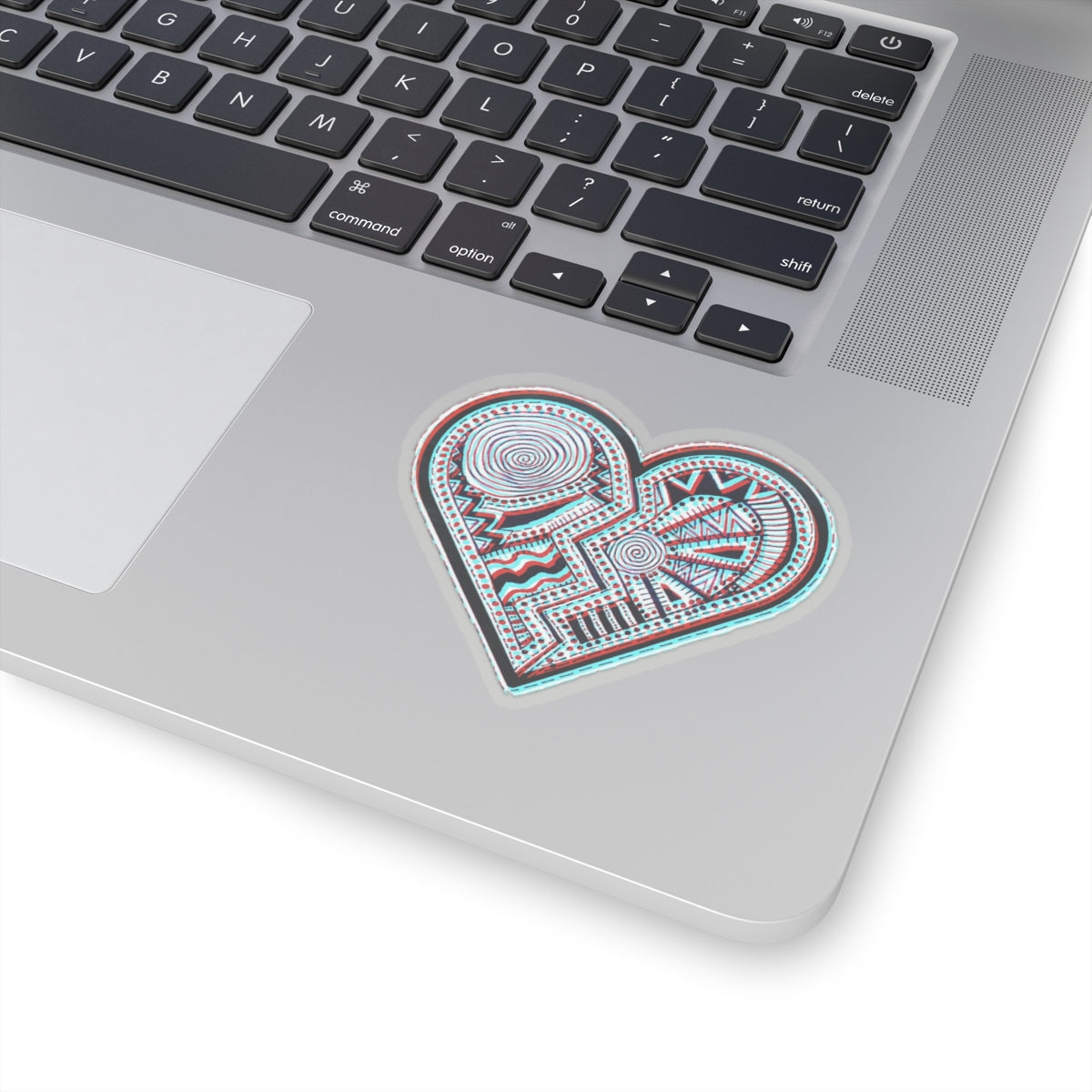 Zentangle Heart Color - Kiss-Cut Stickers