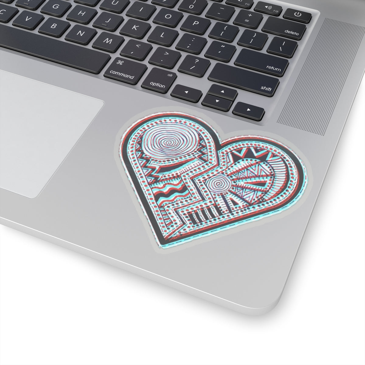 Zentangle Heart Color - Kiss-Cut Stickers