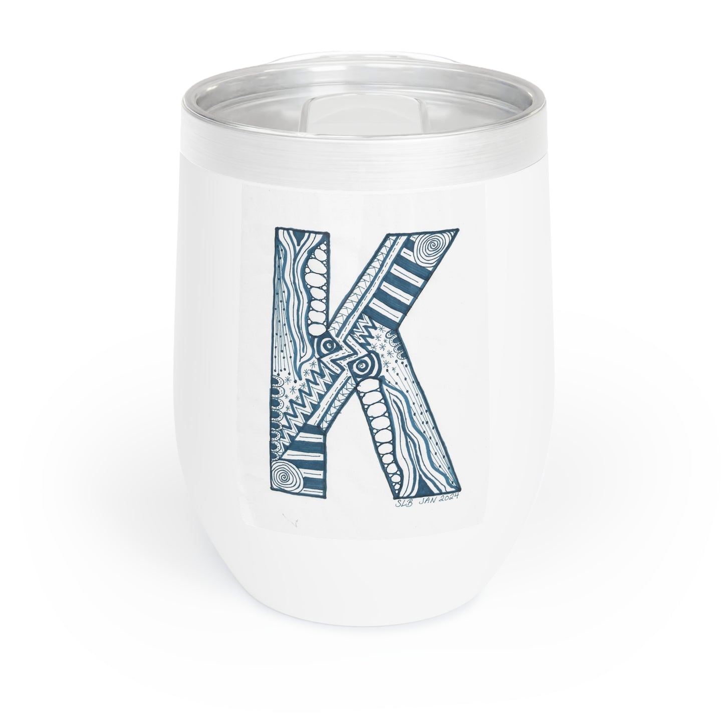 Zentangle K - Tumbler