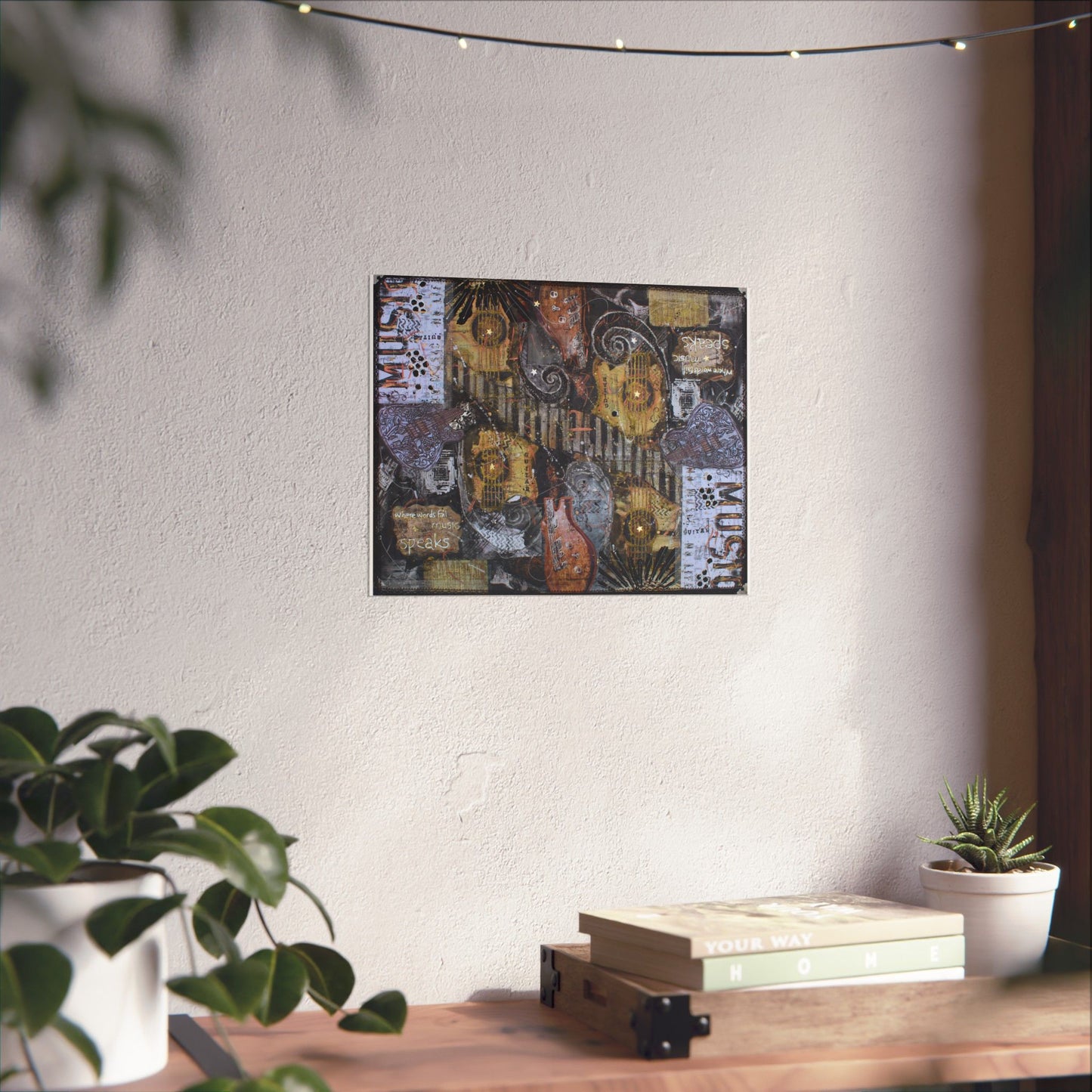 Guitar Collage - Art Print