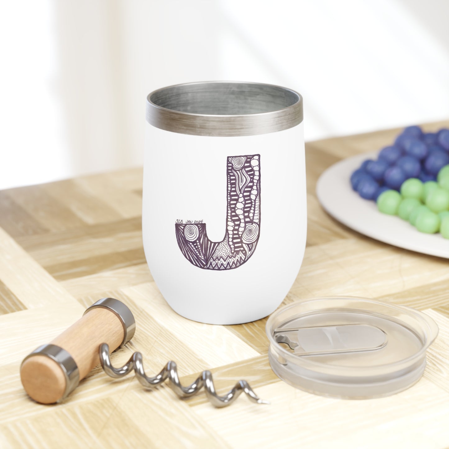 Zentangle J - Tumbler