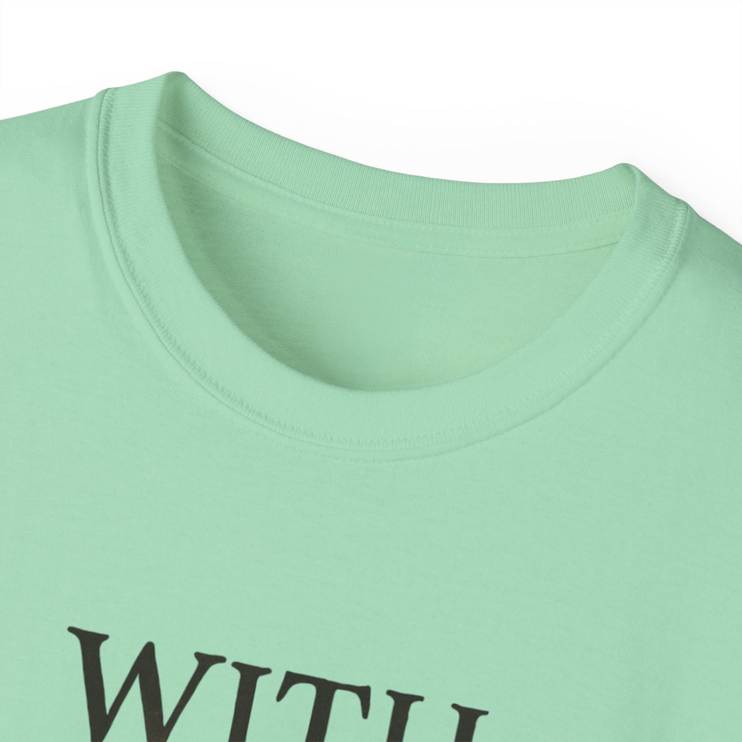 Inspirational Faith T-Shirt: "With God All Things Are Possible"