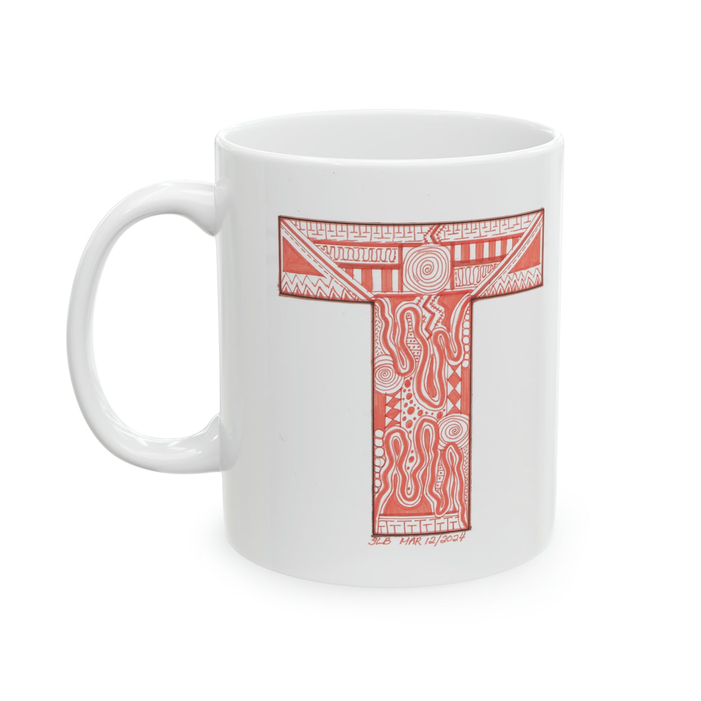 Zentangle T - Ceramic Mug, 11oz