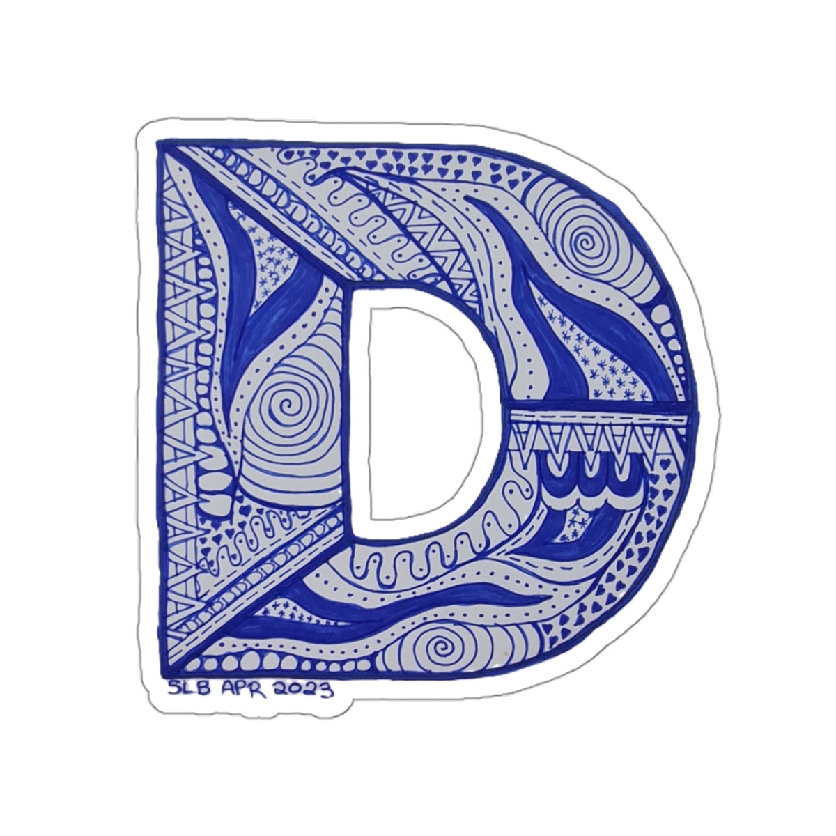 Zentangle D - Kiss-Cut Stickers