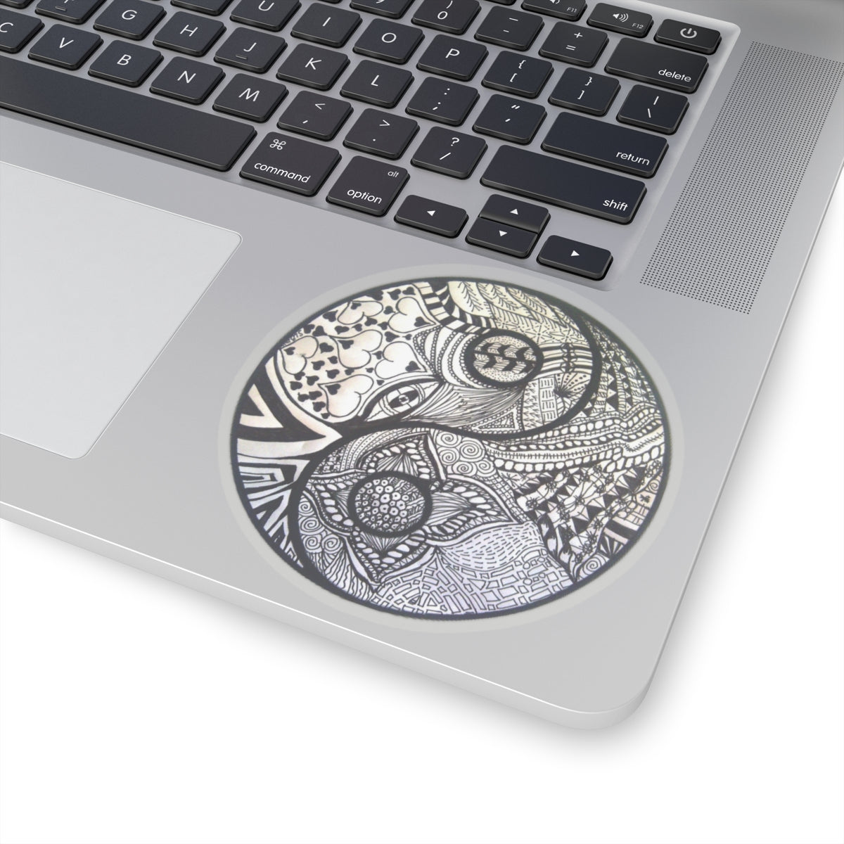 Zentangle YingYang - Kiss-Cut Stickers