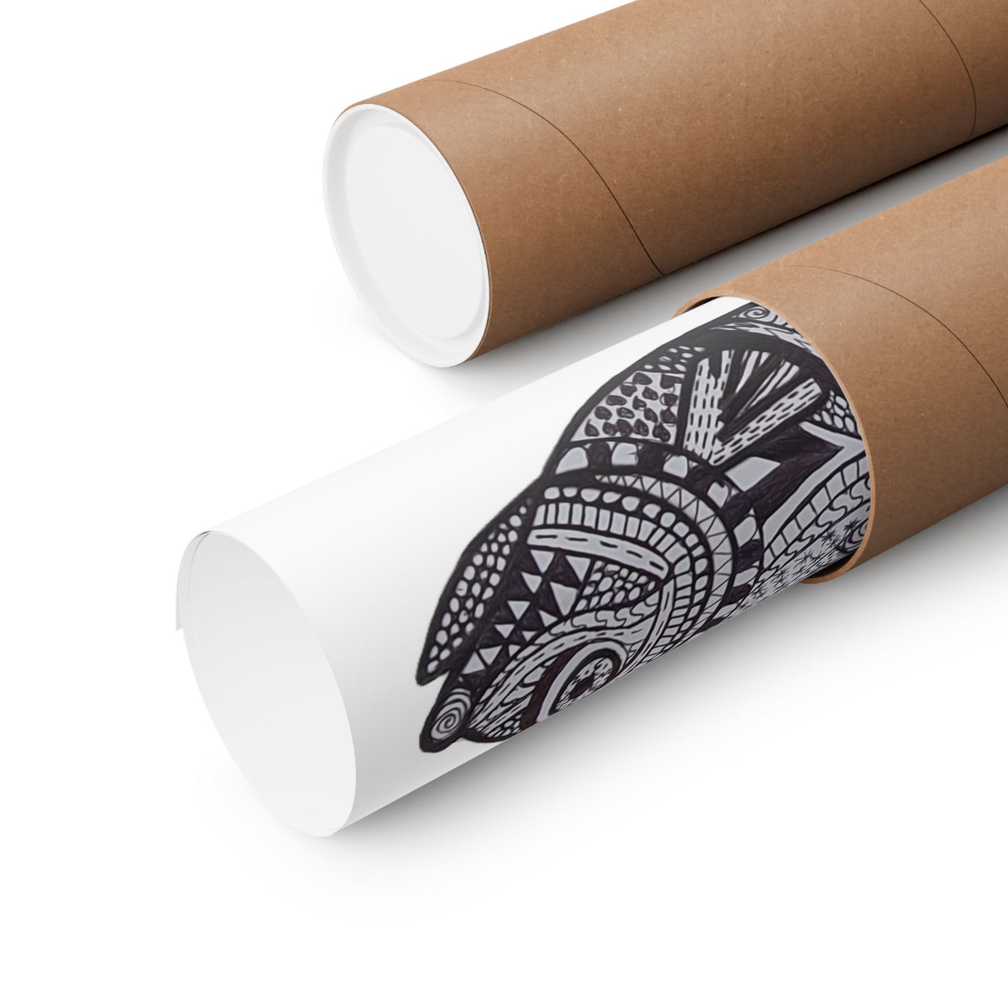 Zentangle Fish - Art Print