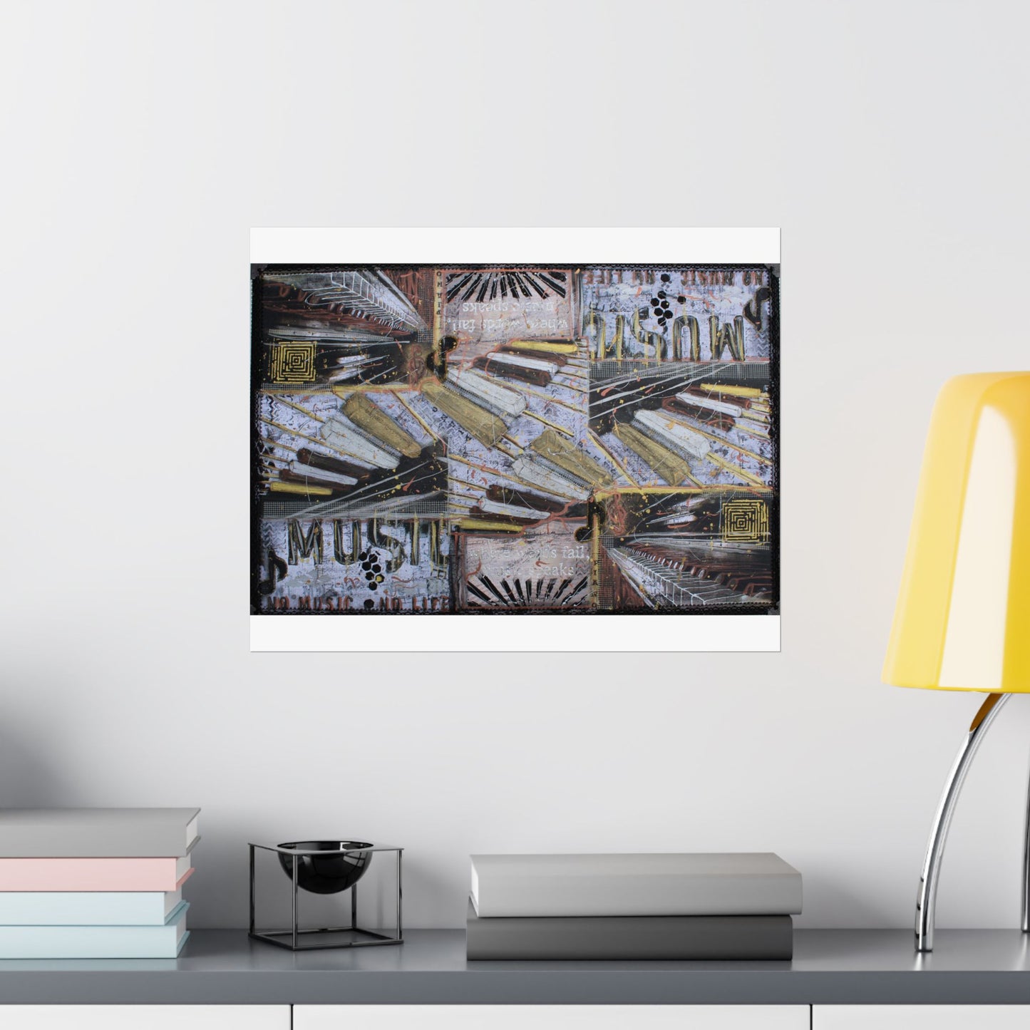 Piano Collage - Art Print
