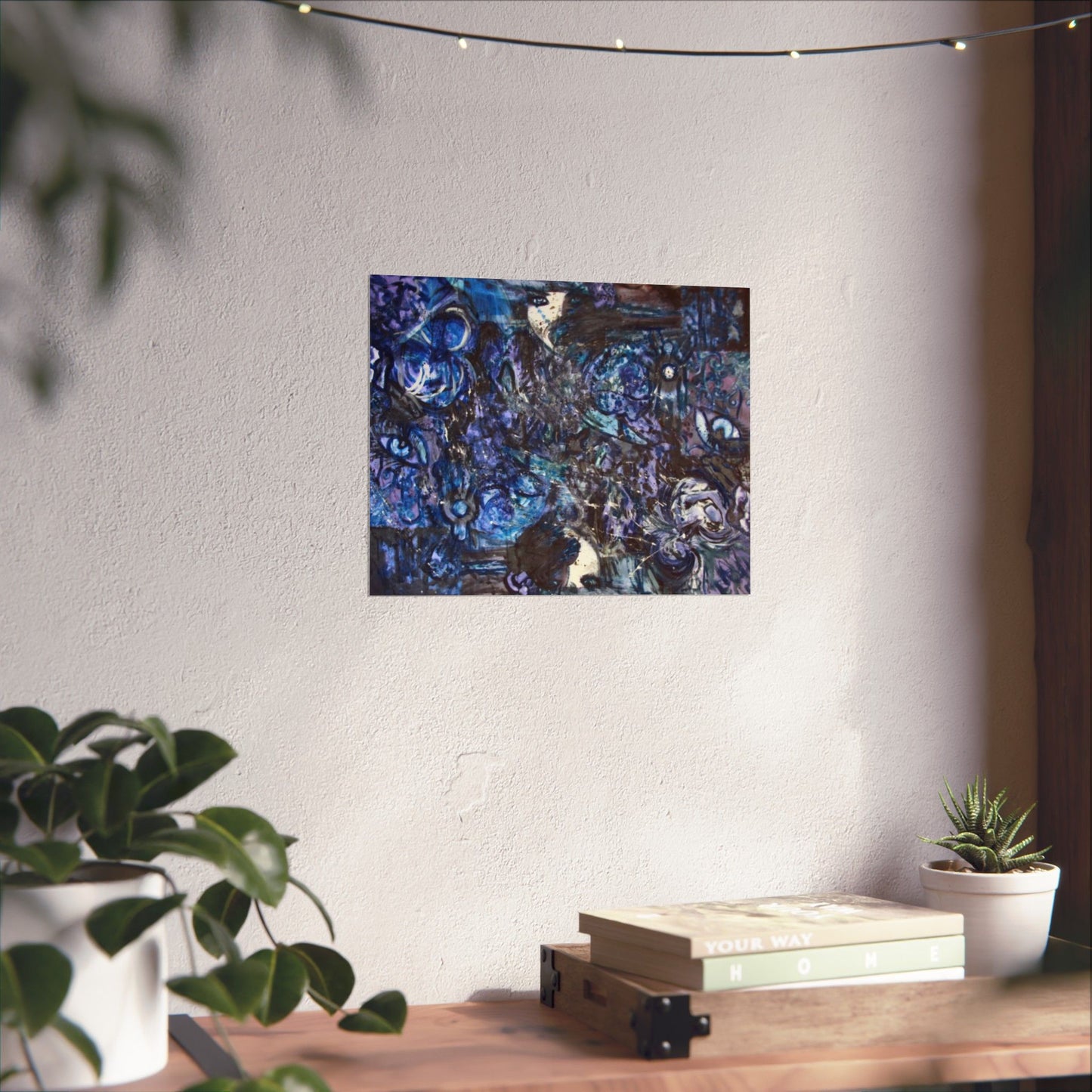 Blue Collage - Art Print