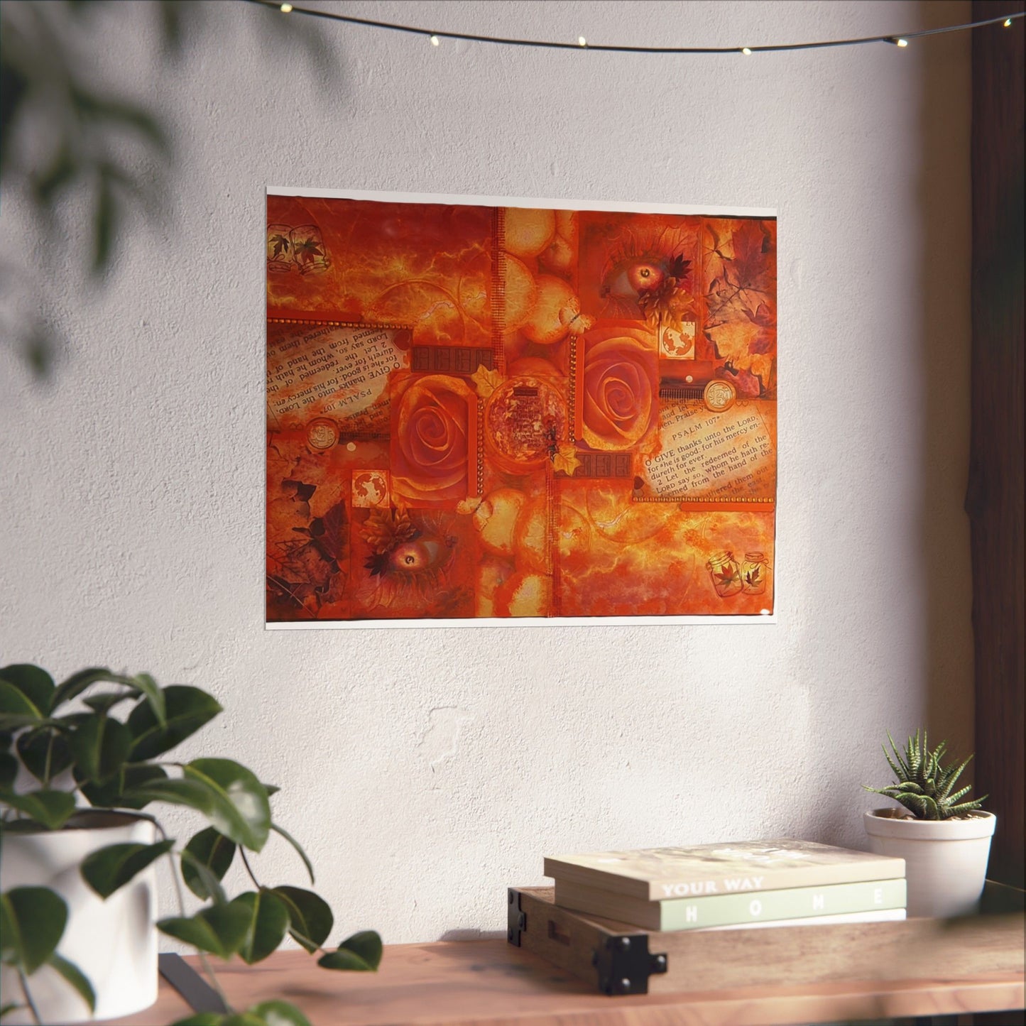 Orange Collage - Art Print