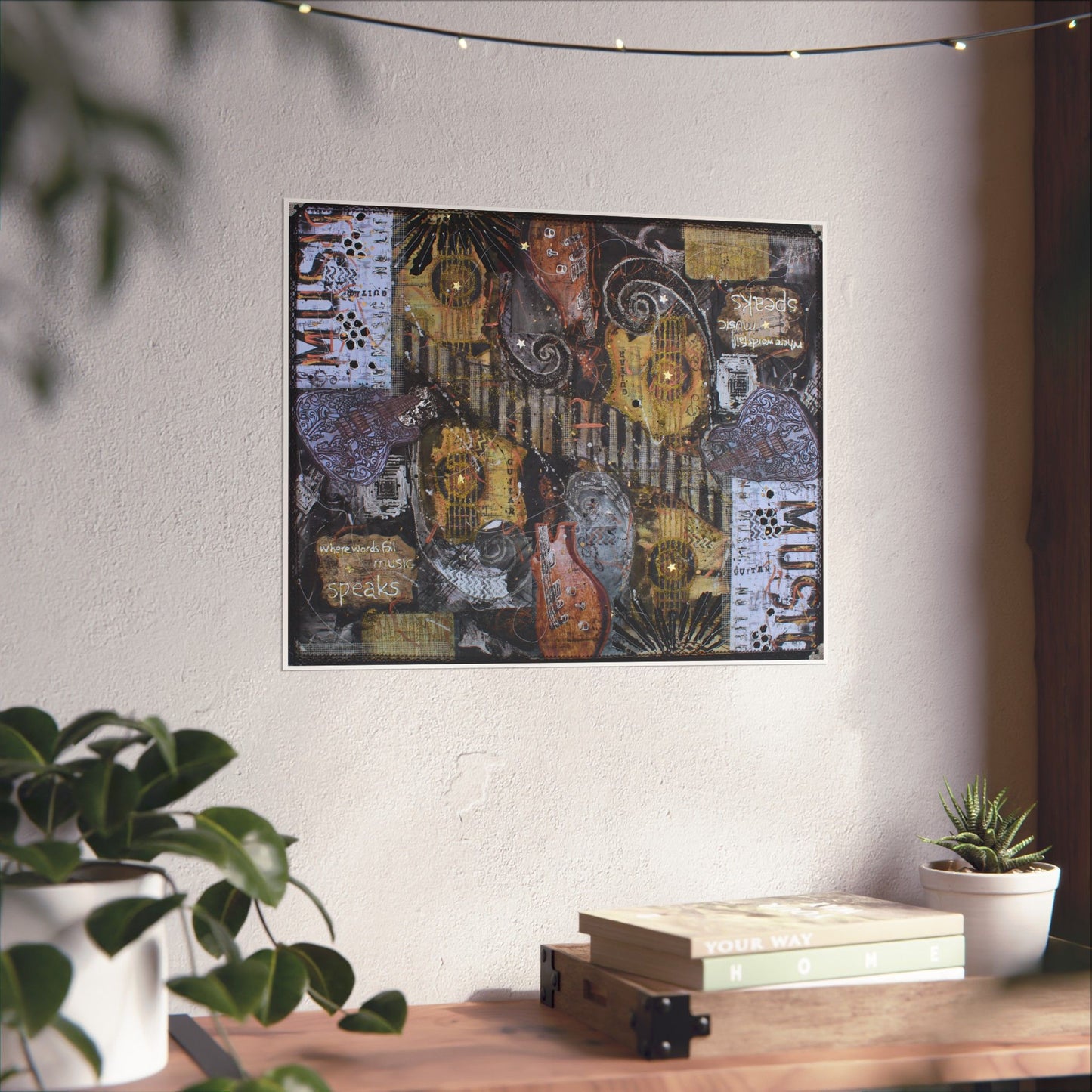 Guitar Collage - Art Print