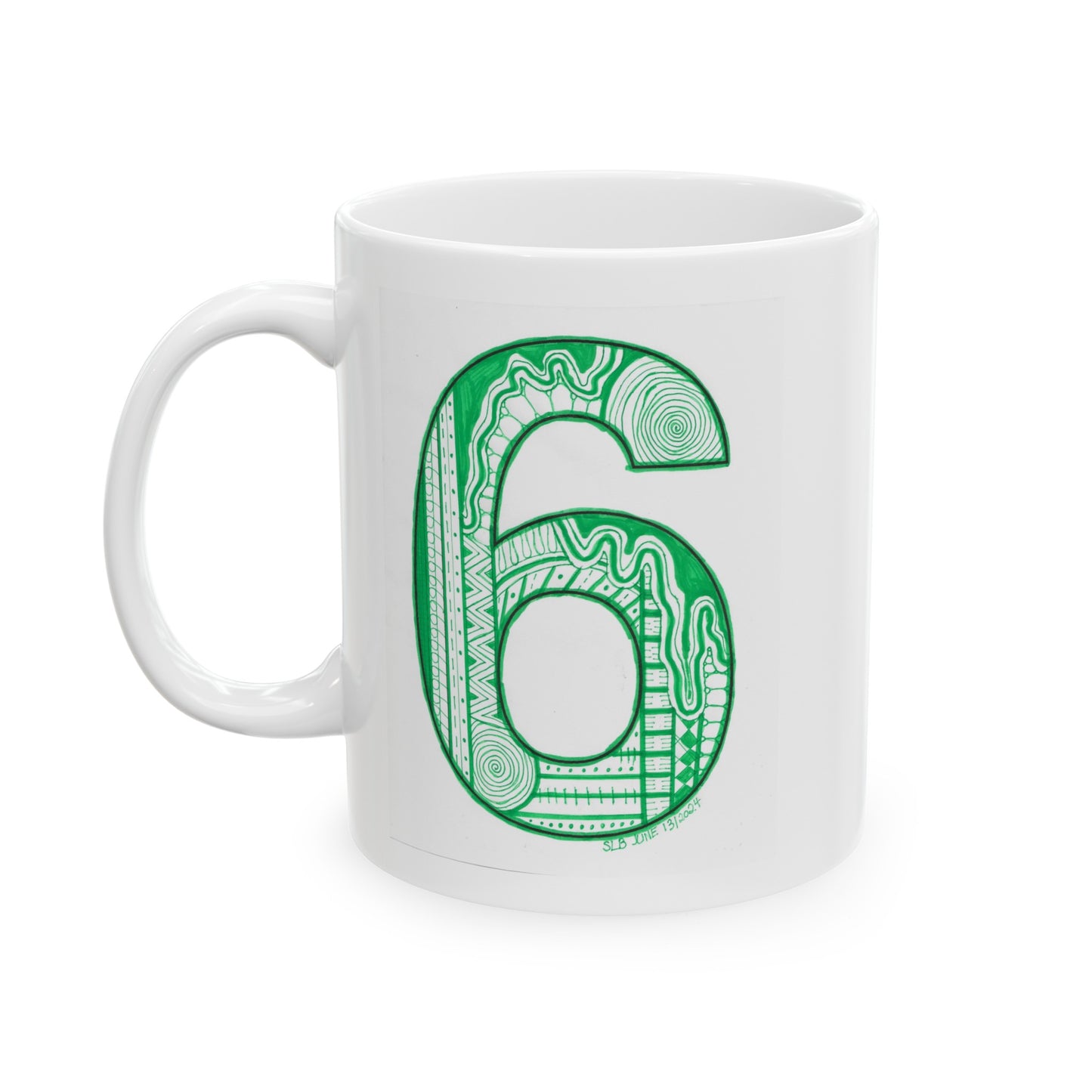 Zentangle number 6 - Ceramic Mug