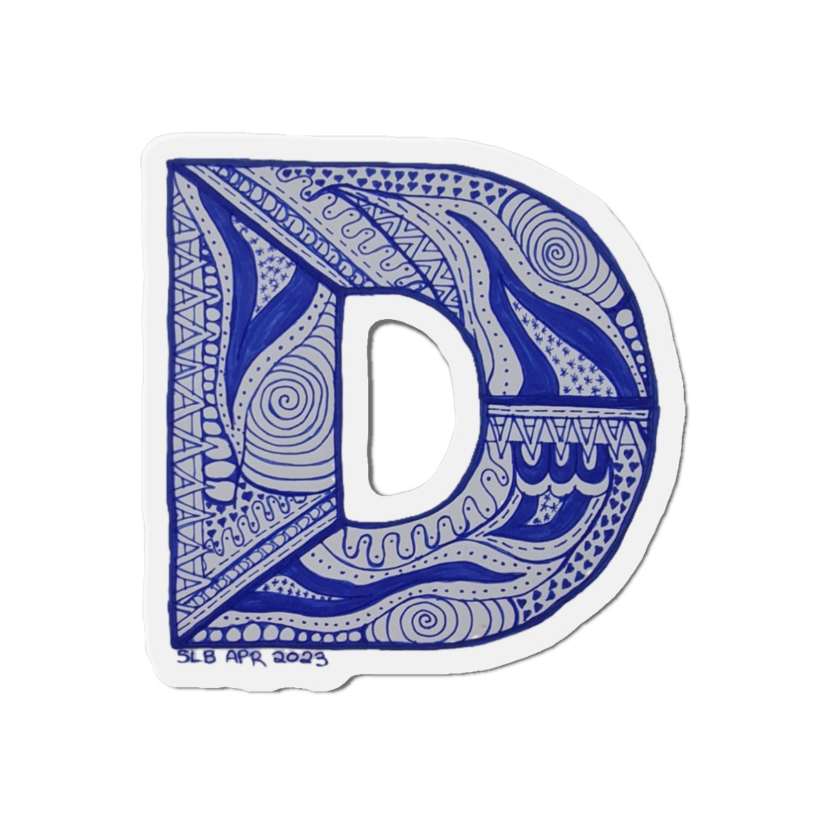 Zentangle D - Die-Cut Magnets