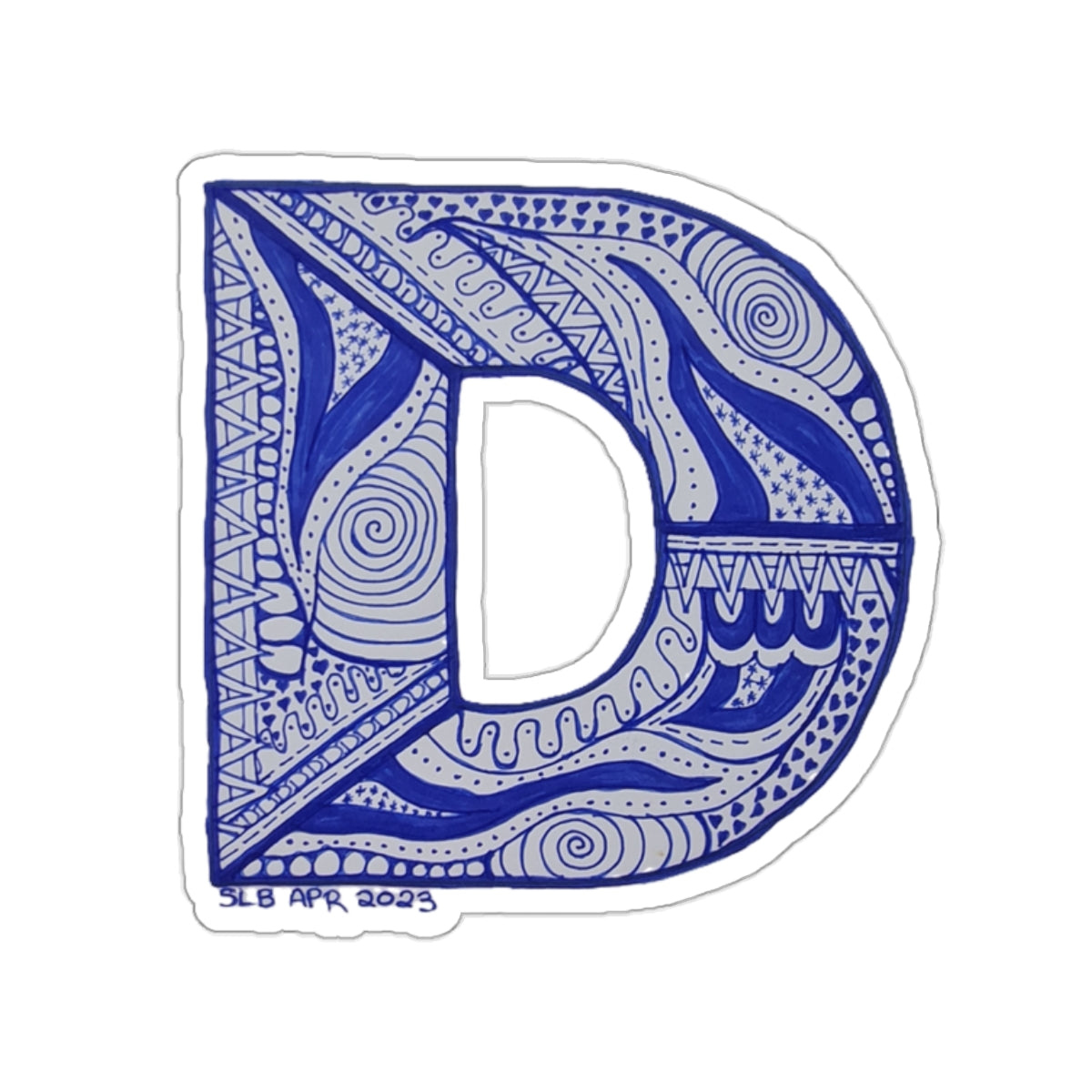 Zentangle D - Kiss-Cut Stickers