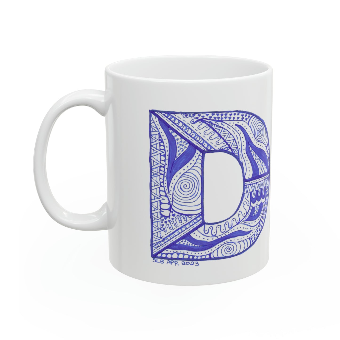 Zentangle D - Ceramic Mug 11oz
