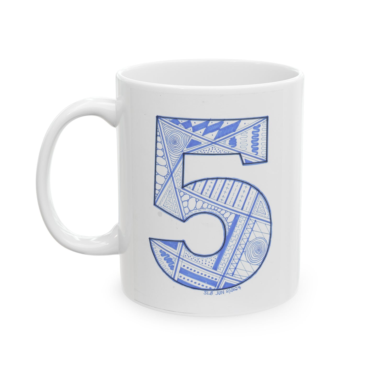 Zentangle number 5 - Ceramic Mug